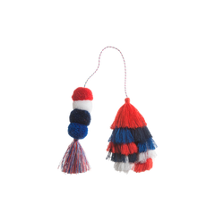 Bogg Bag Bauble - Usa Double Tassel - Fresh Routine